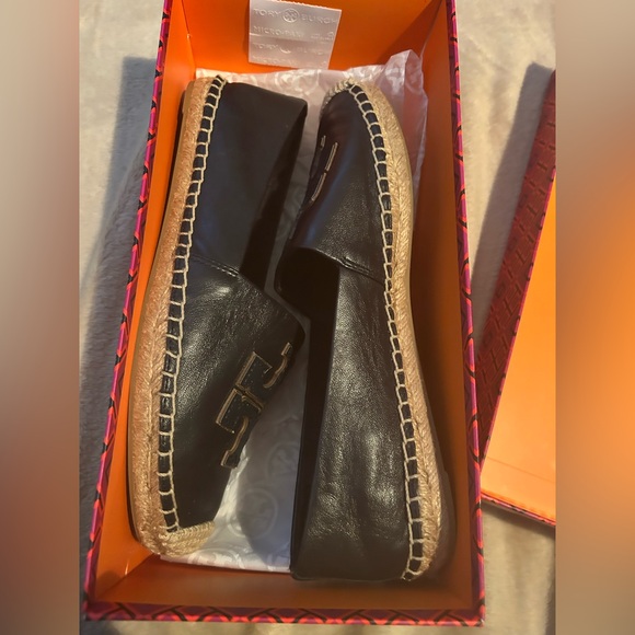 Tory Burch Navy Espadrille Flats - Picture 7 of 9